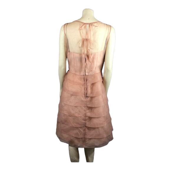 Marc Jacobs fabulous tiered organza sheer sleeveless party dress. size 12 - Picture 11 of 12